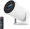 Smart HD Portable Projector – 180° Rotatable Home Cinema with Android 11 & WiFi 6